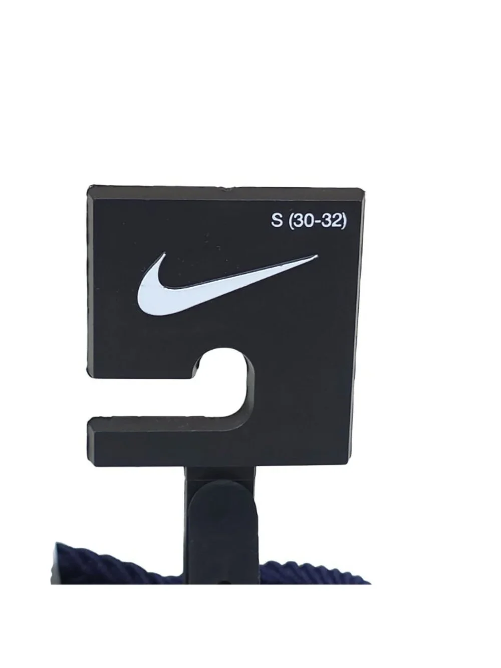 Nike Mens Stretch Braided Golf Belt Small 30-32 Navy Blue With Gunmetal Buckle